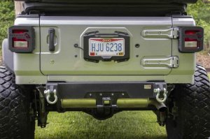 Jeep Wrangler Unlimited JLU Rear Bumper - Fishbone Offroad - Bumper Delete - Black - `18-`27